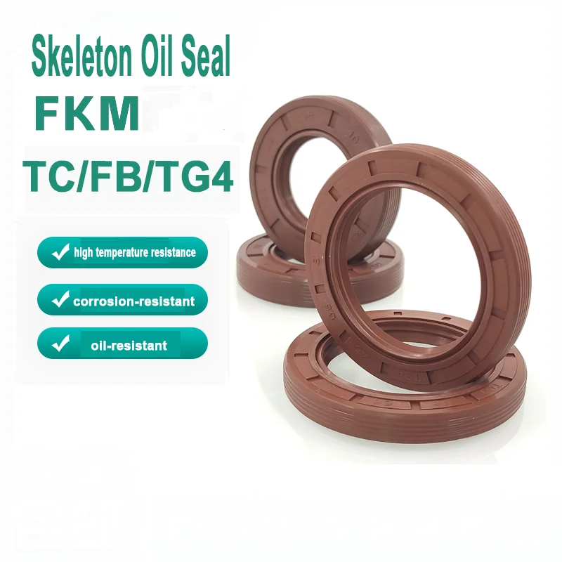 FKM Framework TC/FB/TG4 Oil Seal 15/22/23/24mm Rotary Shaft Seal -High Temp Waterproof Lip Seal/Industrial Machinery Parts