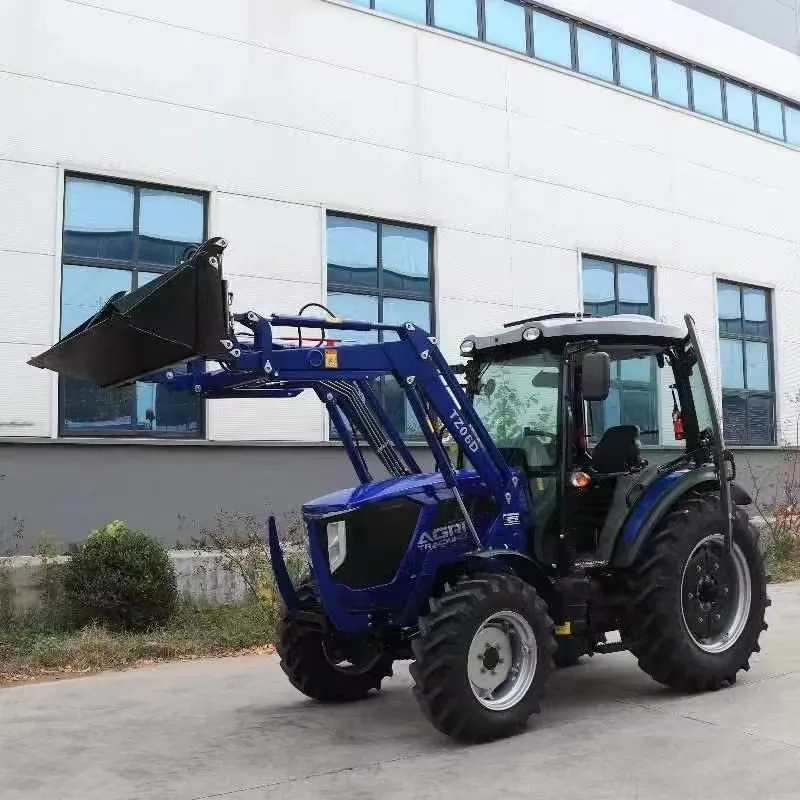 tractor with loader 4 wheel drive agricultural tractor