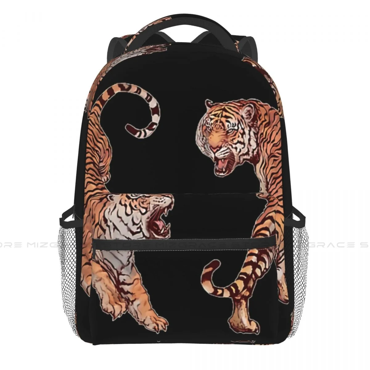 

Yin Yang Students School Bags Tiger Animal Lover Boy Girl Fashion Teens Books Backpack Soft Rucksack Unisex