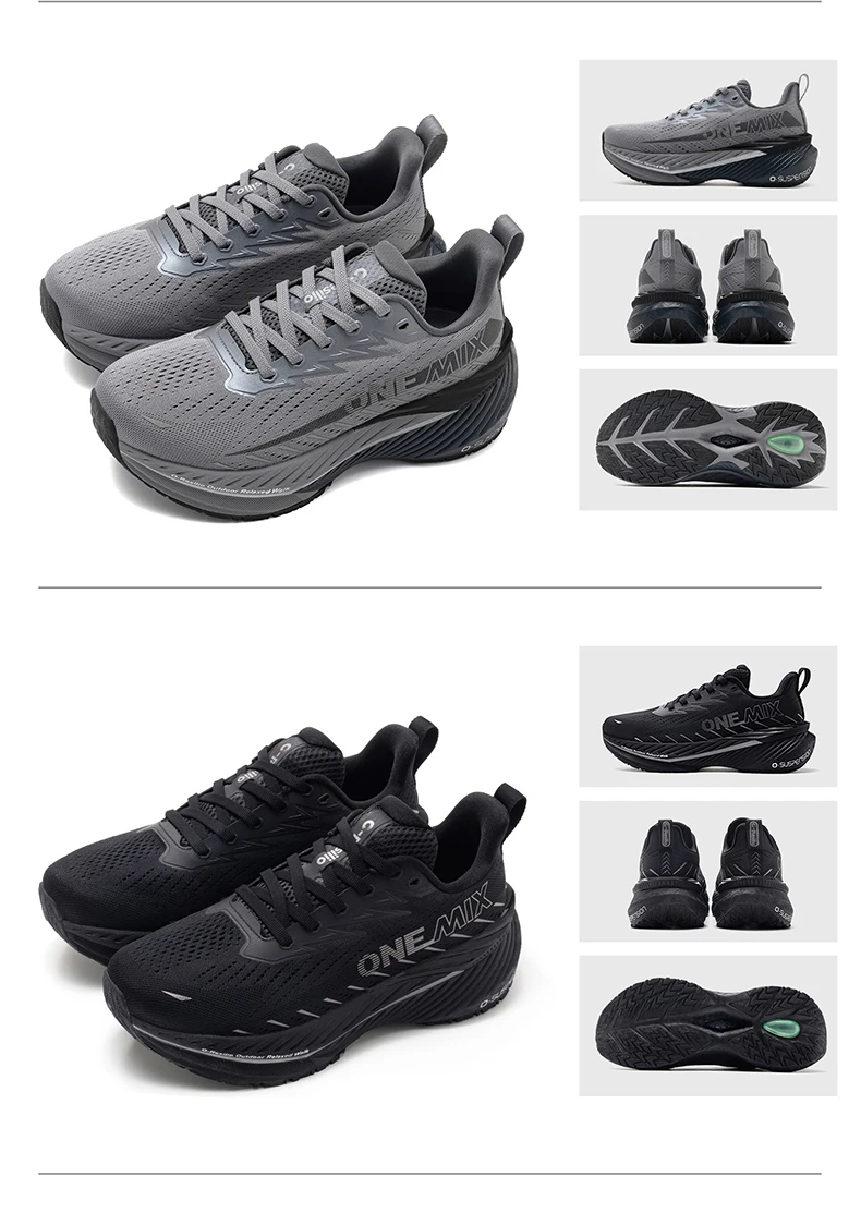 ONEMIX – leichte Laufschuhe für Damen und Herren, stabil dämpfende Sportschuhe, sprungfeste Wanderschuhe für den Außenbereich, neu – Detail 15