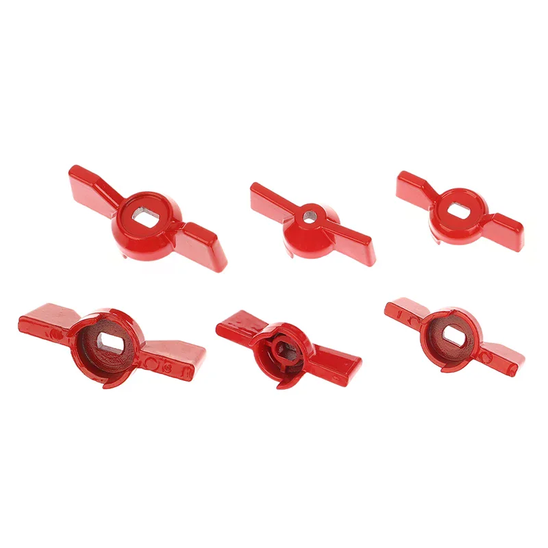 -Wholesale 2Pcs Aluminum Handle Valve Handle Ball Valve Handle Wrench Red Butterfly Handle Accessories