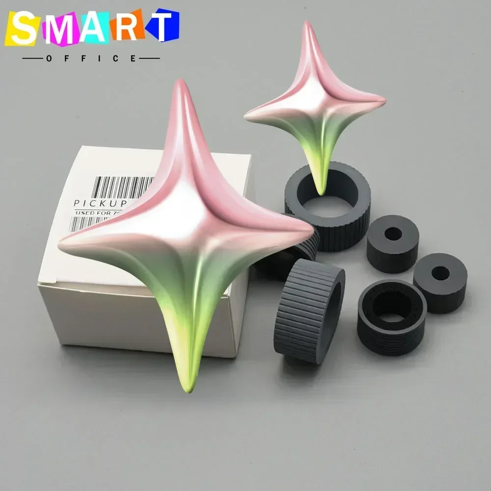 compatible 1SETS Brake Pick Roller Tire for Fujitsu fi-7600 fi-7700 fi-7700S / fi7600 fi7700 fi7700S PA03740-K010 PA03740-K011