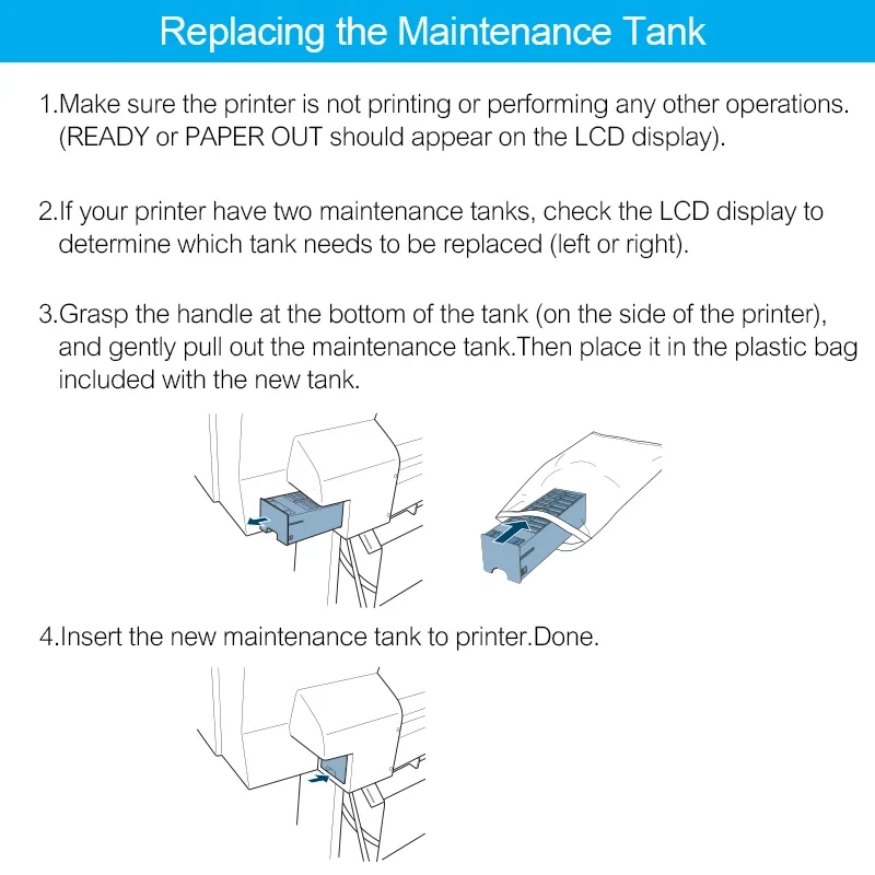 T699700 T6997 C13T699700 Maintenance Ink Tank For Epson SureColor P6000 P6080 P7000 P8000 P9000 T3400 T5400 T3470 T5470 P7570