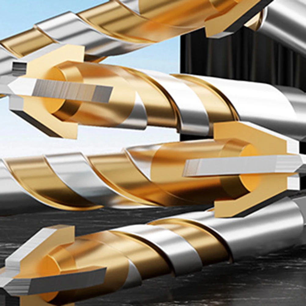 

2PCS Eccentric Drill Bit Set for Concrete and Marble with 9 Blade Design Enhanced Stability and Reduced Vibration