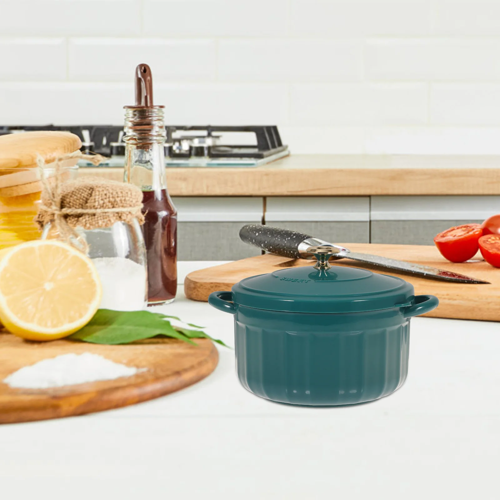 

1Pcs Stainless Steel Rice Bowl Elegant Blue Creative Design Ideal for Noodles Salad Rice Serving Kitchen Noodle Bowl