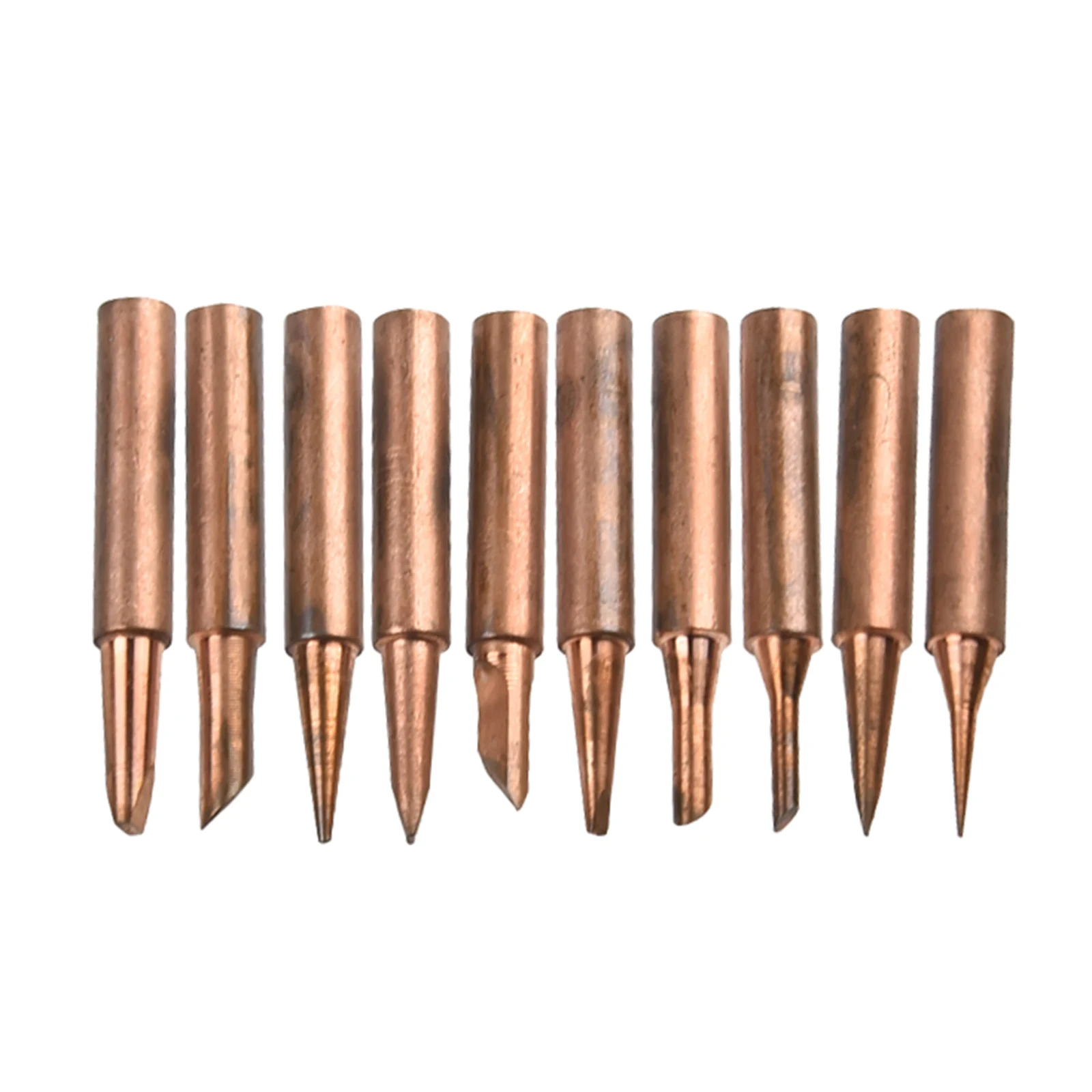 อุปกรณ์เสริมSoldering Tip Series Solder Tipเครื่องมือที่มีประโยชน์Diamagneticเหล็กตะกั่วบัดกรีบริสุทธิ์ 10 ชิ้น/เซ็ต 900M-T