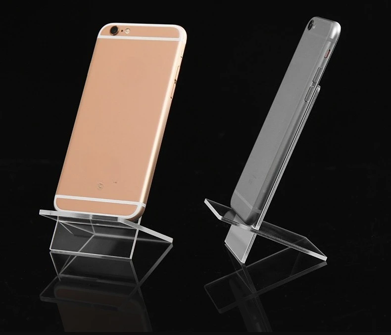 

Clear Acrylic Cross Ornaments Display Hot Selling Clear Shelf Mobile Cellphone Wallet Sun Glasses Rack Jewelry Display Shelf