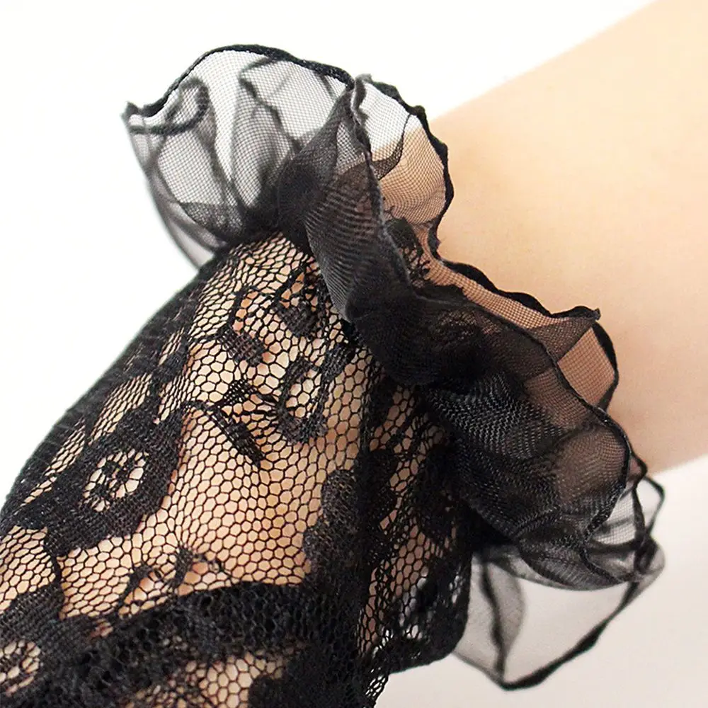 Driving Women Breathable Sexy Summer Lace Sun protection Short Gloves Women Gloves Lace Gloves Mittens