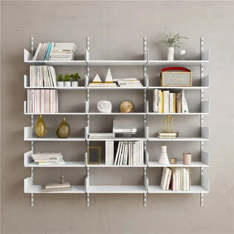 

Metal Display Bookcase Magazine Rack Wall Modern Bookcase Office Library Muebles Organizador Living Room Furniture YN50BC1