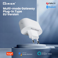 GIRIER Tuya Smart ZigBee Gateway Hub Plug-in Type Multi-mode Bluetooth Gateway Bridge for Smart Home Automation Works with Alexa