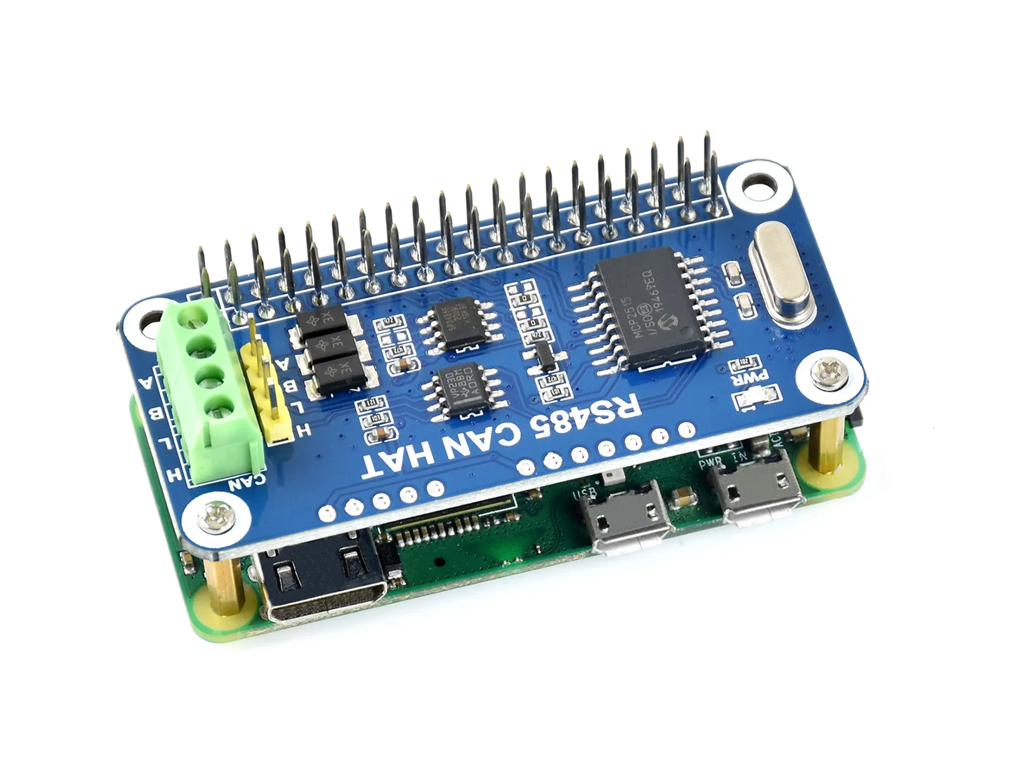 RS485 CAN HAT, para Raspberry Pi, permite comunicação estável de longa distância, suporta placas da série Raspberry Pi