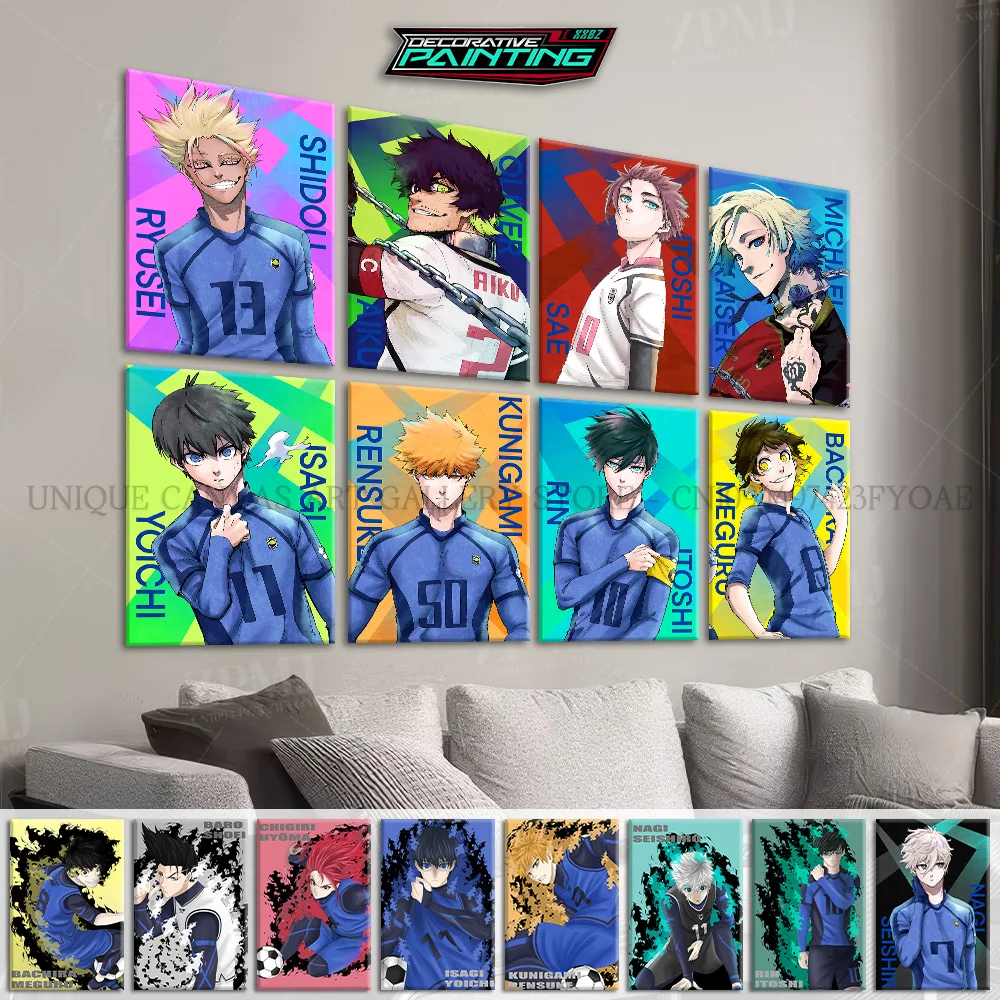 

Blue Lock Anime Figures Isagi Yoichi Canvas HD Prints Poster Wall Art Home Decoration Painting Pictures Artwork For Living Room