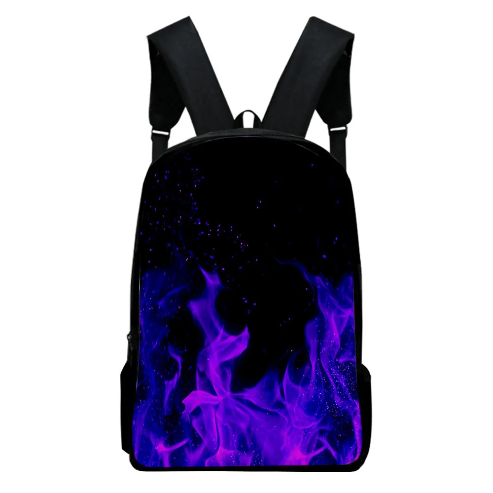 Hip Hop Popular Funny flame Notebook Backpacks pupil School Bags 3D Print Oxford Waterproof Boys/Girls Laptop Backpacks