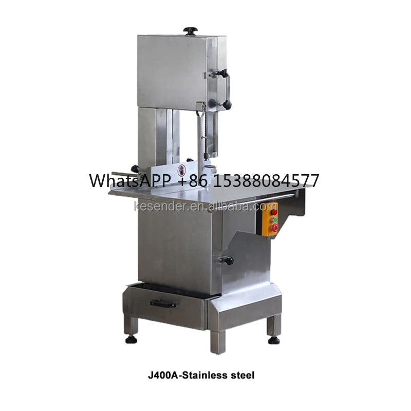 

J400A J400B Commercial Electric Fish Pork Cow Beef Frozen Meat Pig Trotters Ribs Steak Bone Band Saw Cutter Cutting Machine