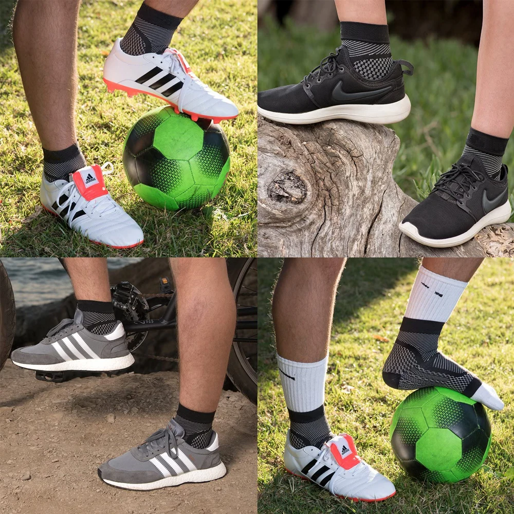 

Компрессионный бандаж для голеностопа (1 пара) - снимает боль при ахиллите и боли в суставах. Носки для лечения подошвенного фасциита с поддержкой свода стопы