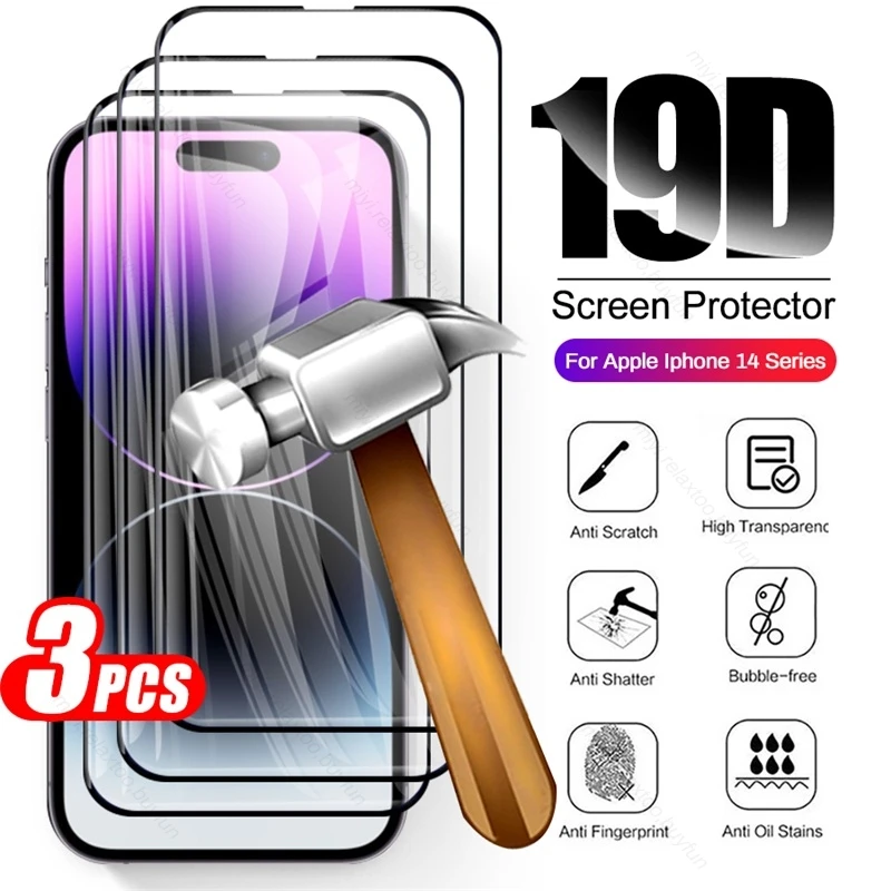 Чехол iphon 14 pro, 3 шт., закаленное стекло для iphone 14 pro max promax, Защитное стекло для iphone14 aifon iphoen iphoe ipone 14 plus