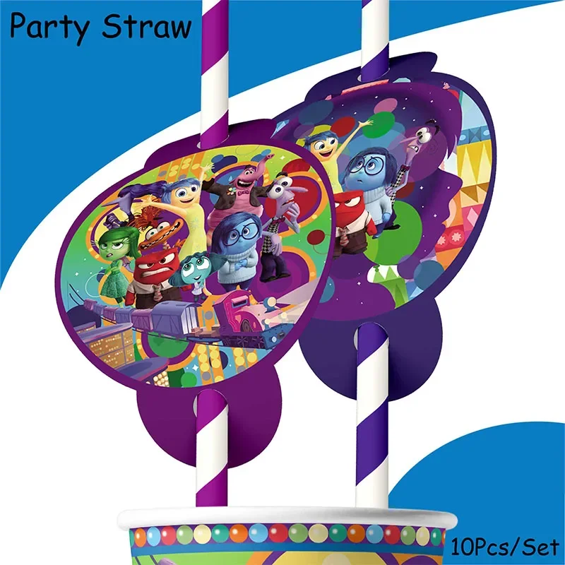 Disney Inside Out Thema Coole Party Pappbecher Banner Tischdecke Einweggeschirr Set Für Kinder Geburtstag Dekoration Lieferungen