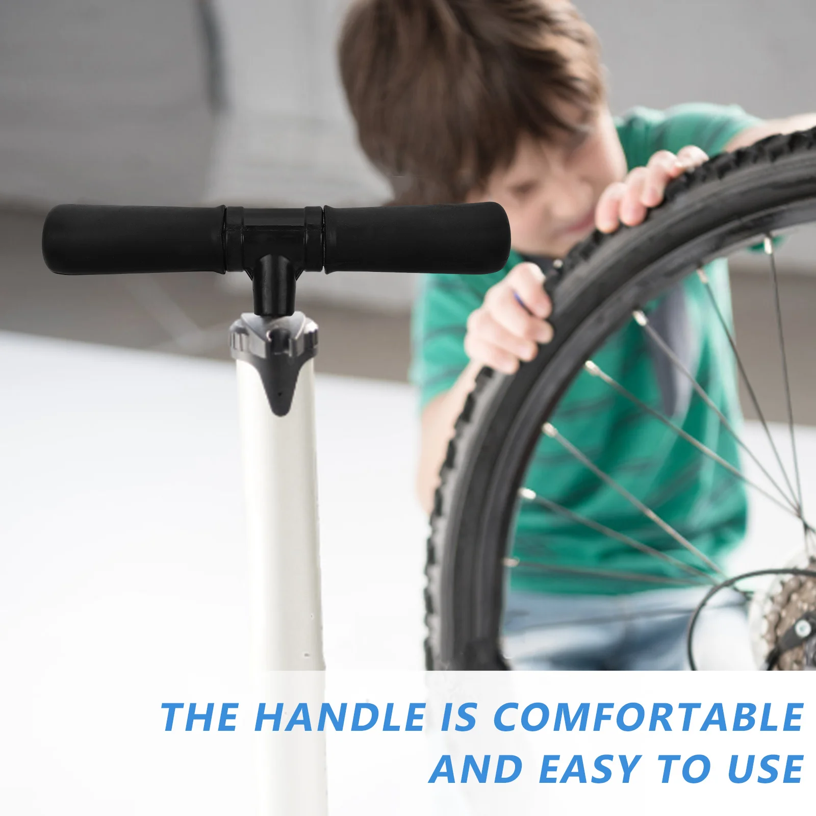 

Bike Tire Handle Plastic Pump Grip Replacement Sturdy Hand Pump Fitting For Bicycle Inflation Outdoor Use