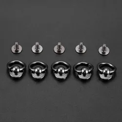 5pcs Bags Metal Rivet Nail Buckle Swivel Screw Button Handbag Chain Leather Craft Clothing Bag Decorations conchos for leather