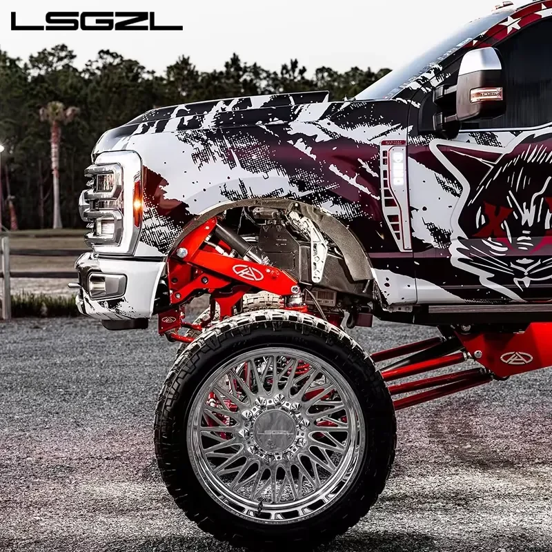 i Lsgzl Forged Deep Dish Lip Concave Alloy Rims 22x14 26x16 Inch 8x170 5x139.7 6x139.7 Custom Rim for C10 F250 Pickup Truck