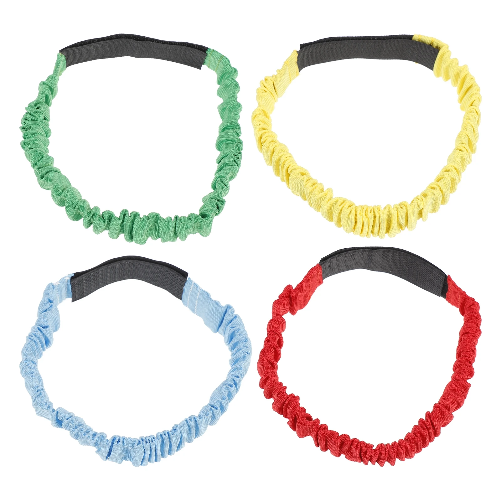 

4pcs Elastic Game Straps Race Bands Tie Ropes Child Fun Two People Three-legged Adjustable Soft Wear-resistant Fadeless Easy