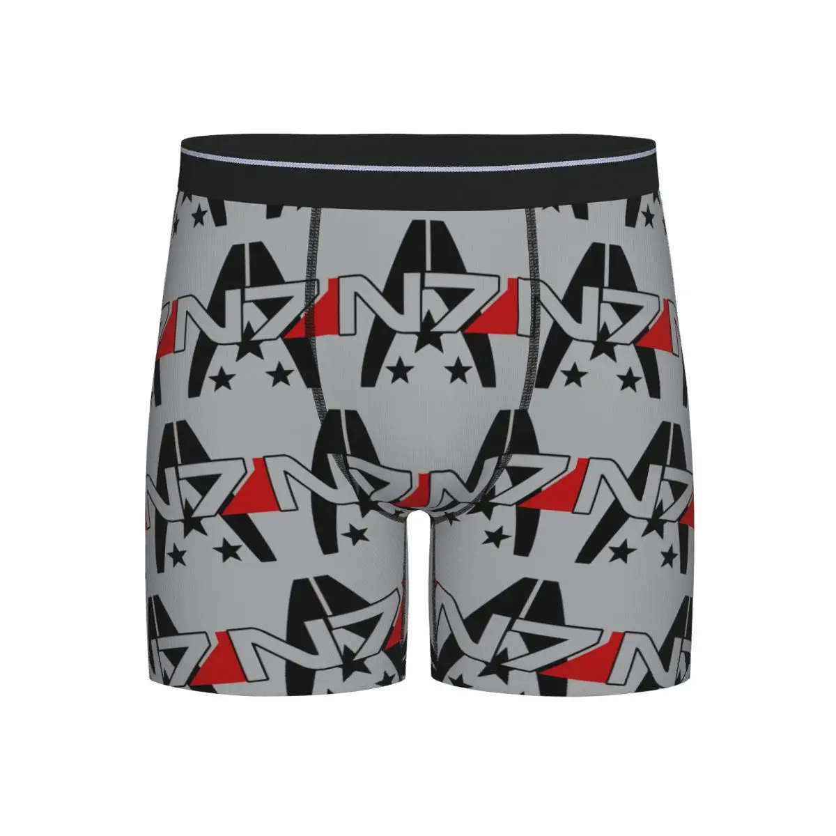

Long Boxer Underpants Shorts Mass Effect N7 Alliance Tee Panties Men's Comfortable Underwear for Homme Man Boyfriend Gift