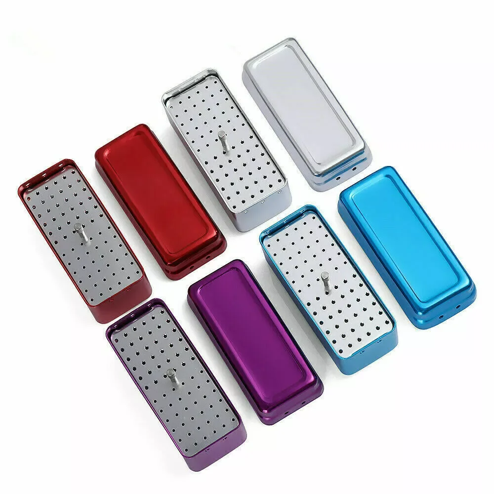 

Aluminum Dental Disinfection Box Autoclave Sterilizer Case Files Holder With Holes For Dentist Cleaning Stand Autoclave