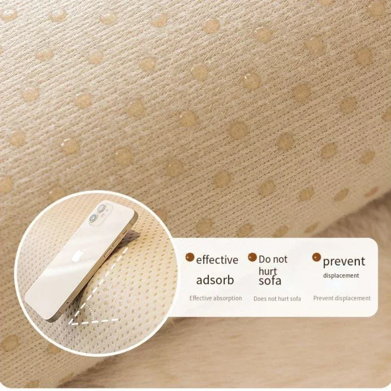 1PC Flannel Sofa Seat Covers for Living Room Soft Warm Plush Sofa Cushion Mat Non-slip Winter L Shape Couch Slipcovers Towel