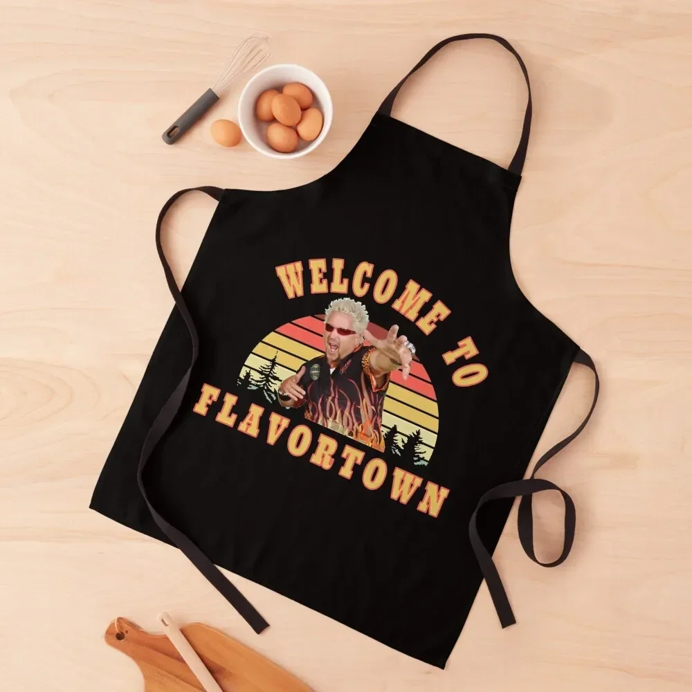 New Guy Fieri Fans Flavortown Apron kitchen gadgets Restaurant Kitchen Equipment Hairdresser Apron