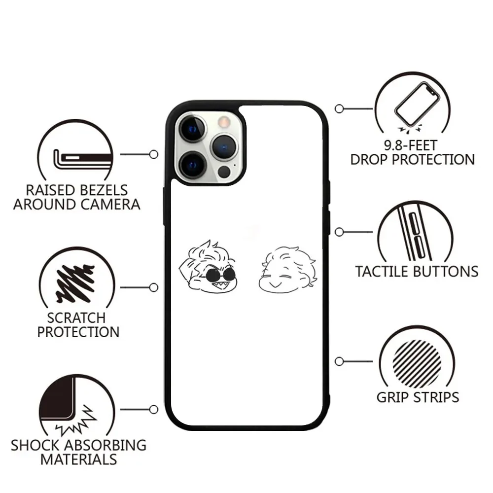 TV Good O-Omens Phone Case For iPhone 15,14,13,12,11,Plus,Pro,Max Mini Magsafe Magnetic Wireless Charging