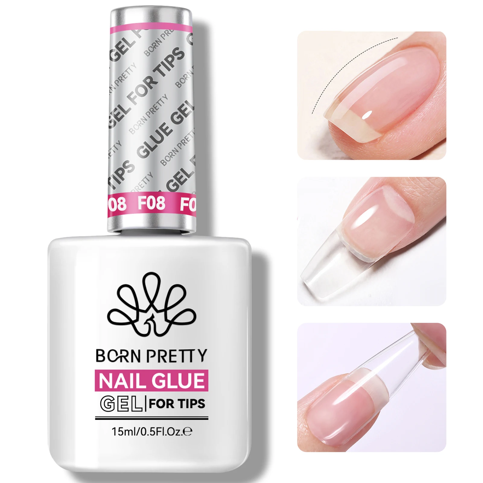 BORN PRETTY 15ml Super Strong Nail Glue For False Nail Tips Acrylic Nails Press On Nails Fake Nails Art Lasting Adhesion