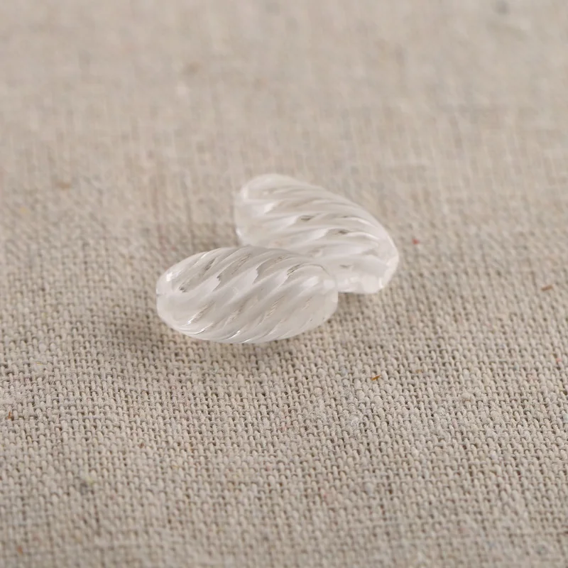 B&F Threaded barrel beads White Quartz Pendant Beads, Handmade Natural stones beads, Polished Stones for jewelry Making Supplies