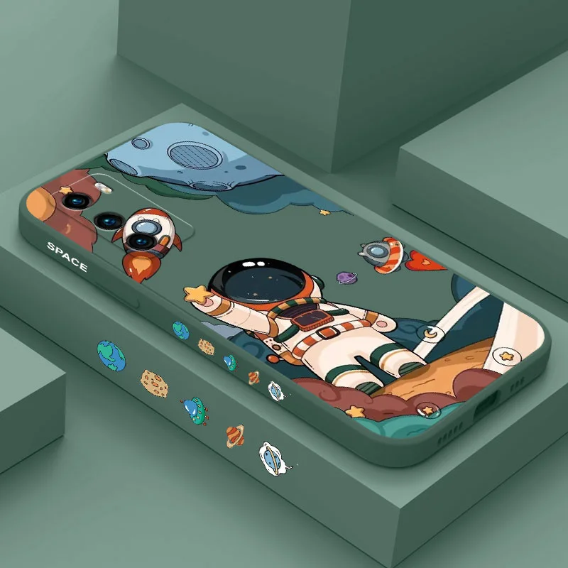 هاي حافظة هاتف رائد فضاء لهواوي ، غطاء سيليكون سائل ، P40 ، P50 ، P30 ، P20 Pro Lite ، نوفا 5T ، Y7A ، ميت 20 Pro Lite