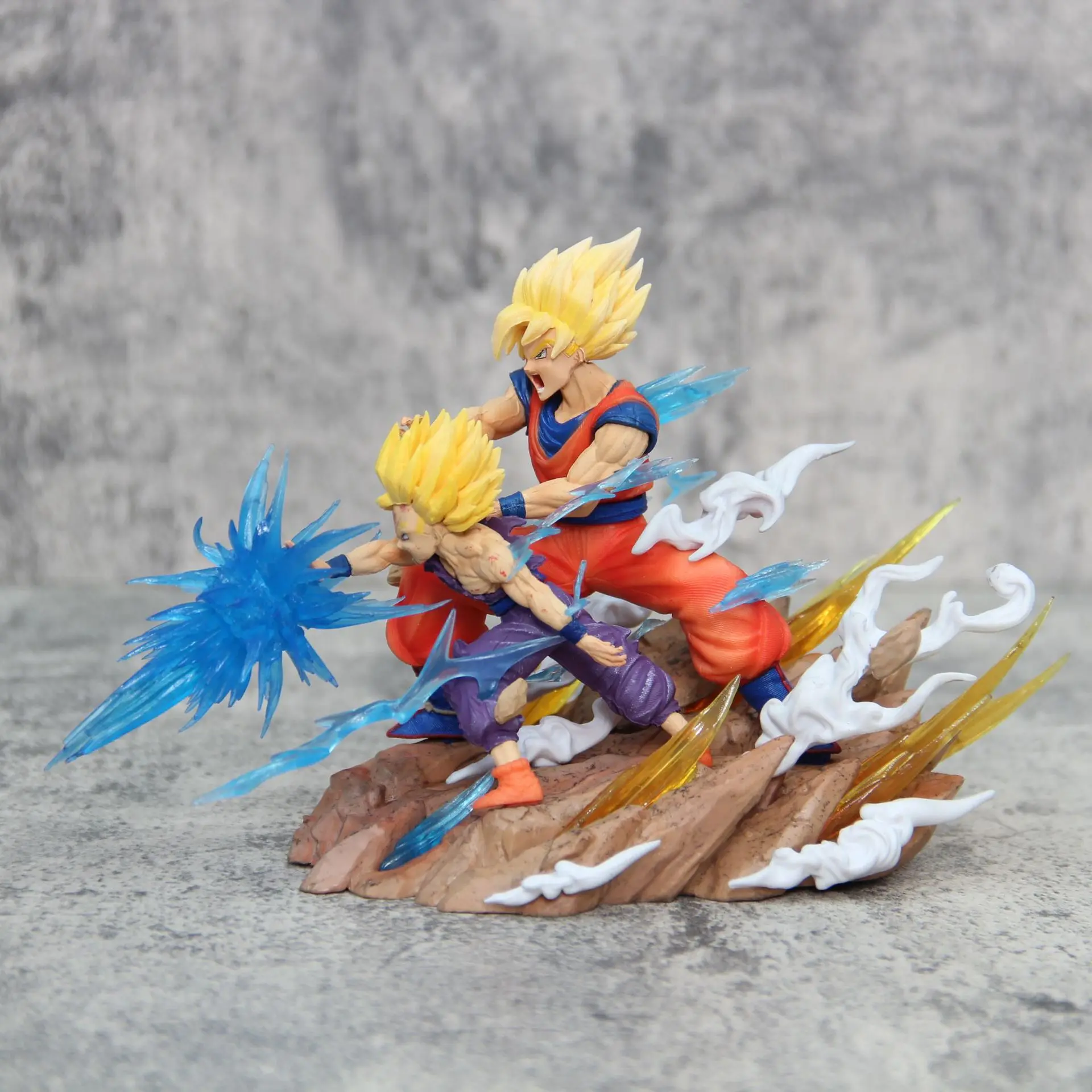 Dragon Ball Z Anime Figure Son Goku Kamehameha Figures Cell Kakarotto Super Saiyan Decoration Model Statue Doll Toy Gifts