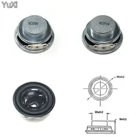 YUXI 1 Uds Mini altavoces portátiles de Audio 4 Ohms 5W 8 Ohms 5W diámetro 4CM amplificador junta de goma altavoz trompeta 40MM