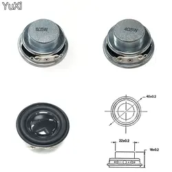 YUXI 1Pcs Mini Audio Portable Speakers 4 Ohms 5W 8 Ohms 5W Diameter 4CM Amplifier Rubber Gasket Loudspeaker Trumpet 40MM