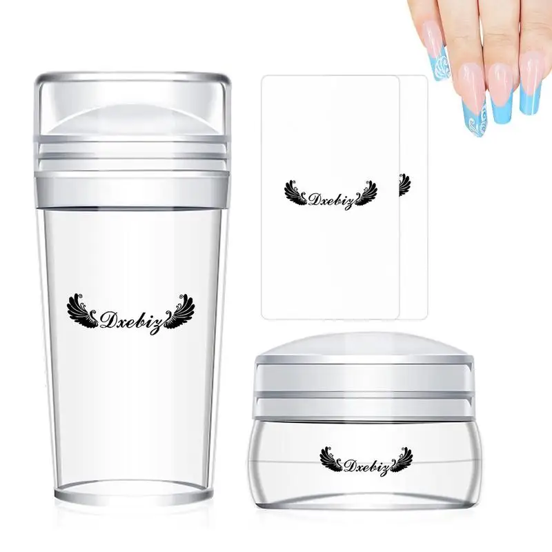 Clear Nail Stamper Stamping Jelly For French Style Not Easily Deformed Tools Suitable For Women And Girls