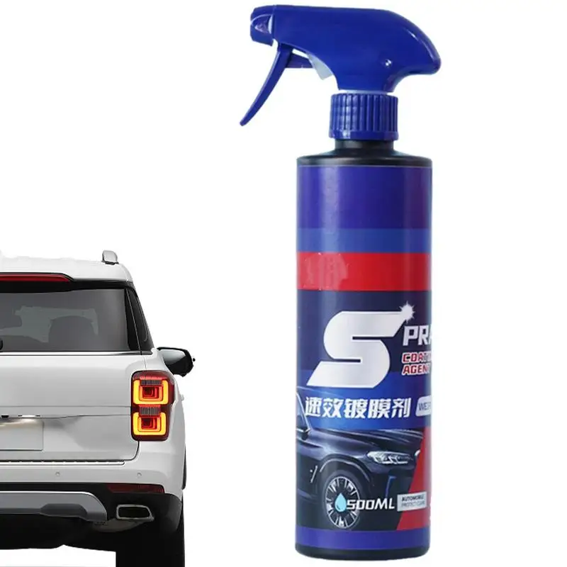 

3 In 1 Car Paint Repair Ceramic Coating Spray 500ml Quick Nano-coating Spray Wax Automotive Hydrophobic Polish Paint Cleaner