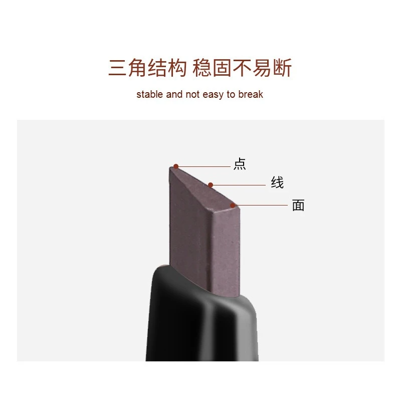 5 สี Dual-Ended กันน้ํา Sweatproof ดินสอเขียนคิ้วติดทนนาน Ultra Fine Eye Brow ปากกา Non-decolorizing แต่งหน้า