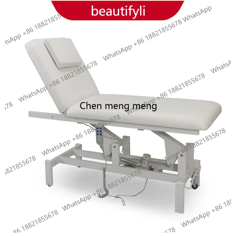 z10Electric 2 Motors Massage Body Beauty Salon Treatment Table White Lash Tattoo Acupuncture Treatment Bed