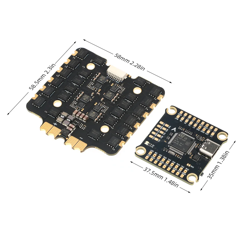 SoloGood F722 100A 8S FC ESC Stack For 13 Inch FPV Racing Drone Long Range Flight Controller