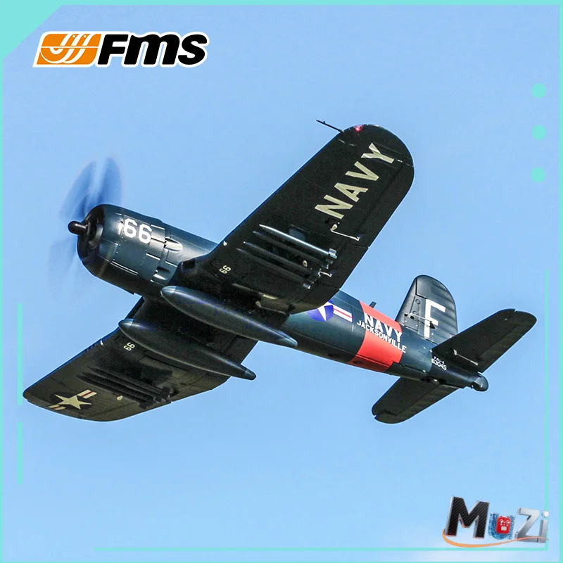 Fms 1700 mm Spannweite F4u V3 Pirat Wwii Classic Simulation Fighter Rc Flugzeug Großer zusammengebauter Starrflügelmodell-Bomber