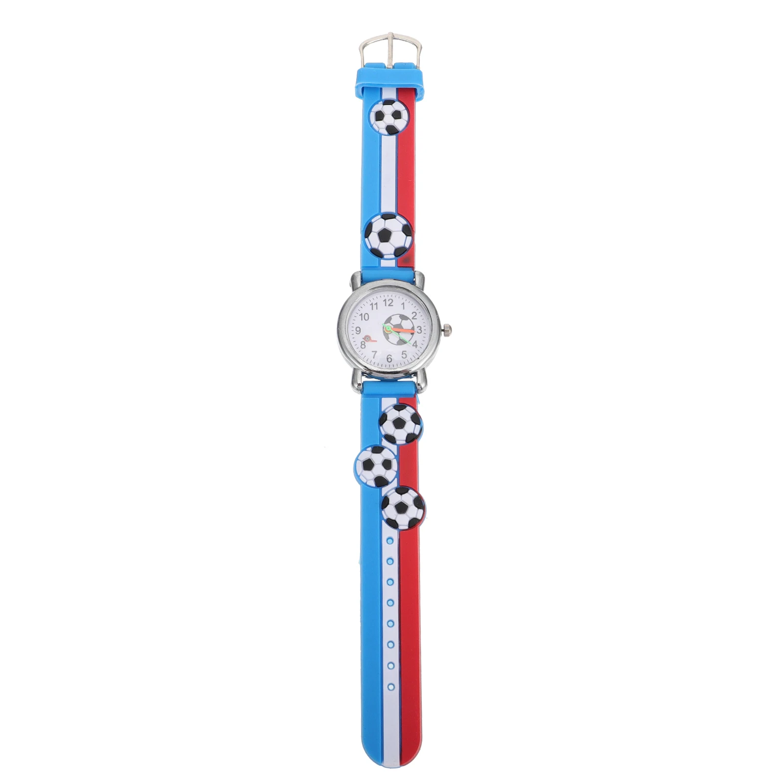 

Football Watches Kids Watch Cartoon Pattern Colorful Plastic Child Wristwatch Durable Practical Lightweight Simple Design Gifts