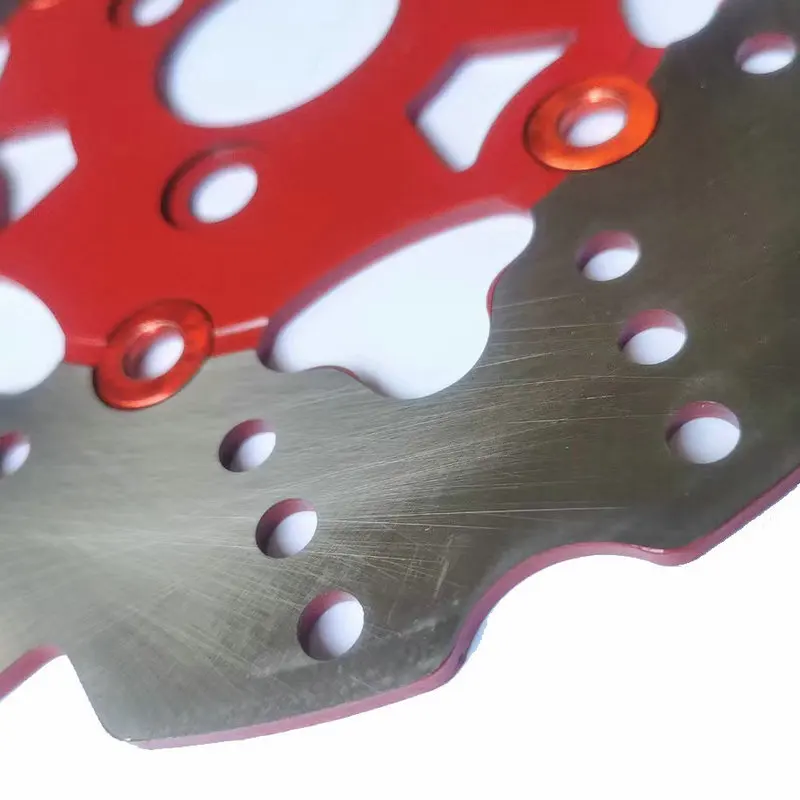 Motorcycle Modified Accessories Brake Disks 220mm Diameter 57mm Hole To Hole Distance Motorbiker Modify Brake Disc Gray