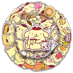 Bonito Pompompurin Anime Dos Desenhos Animados Adesivos, DIY Telefone Laptop Papelaria, Decalque impermeável do carro, Brinquedo do miúdo, Kawaii Adesivo Presente, 10 Pcs, 30 Pcs, 50Pcs