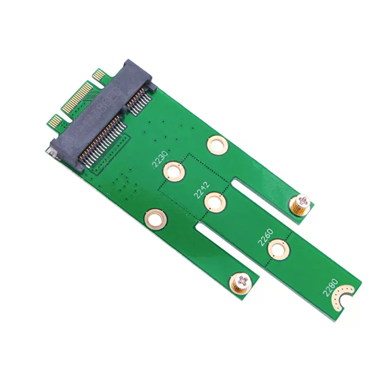 NGFF M.2 B Key To MSATA Mini PCI-E PCI-Express SATA 3.0 SSD Supports B Mode Slot MSATA Male Converter Adapter Card 2242/2260