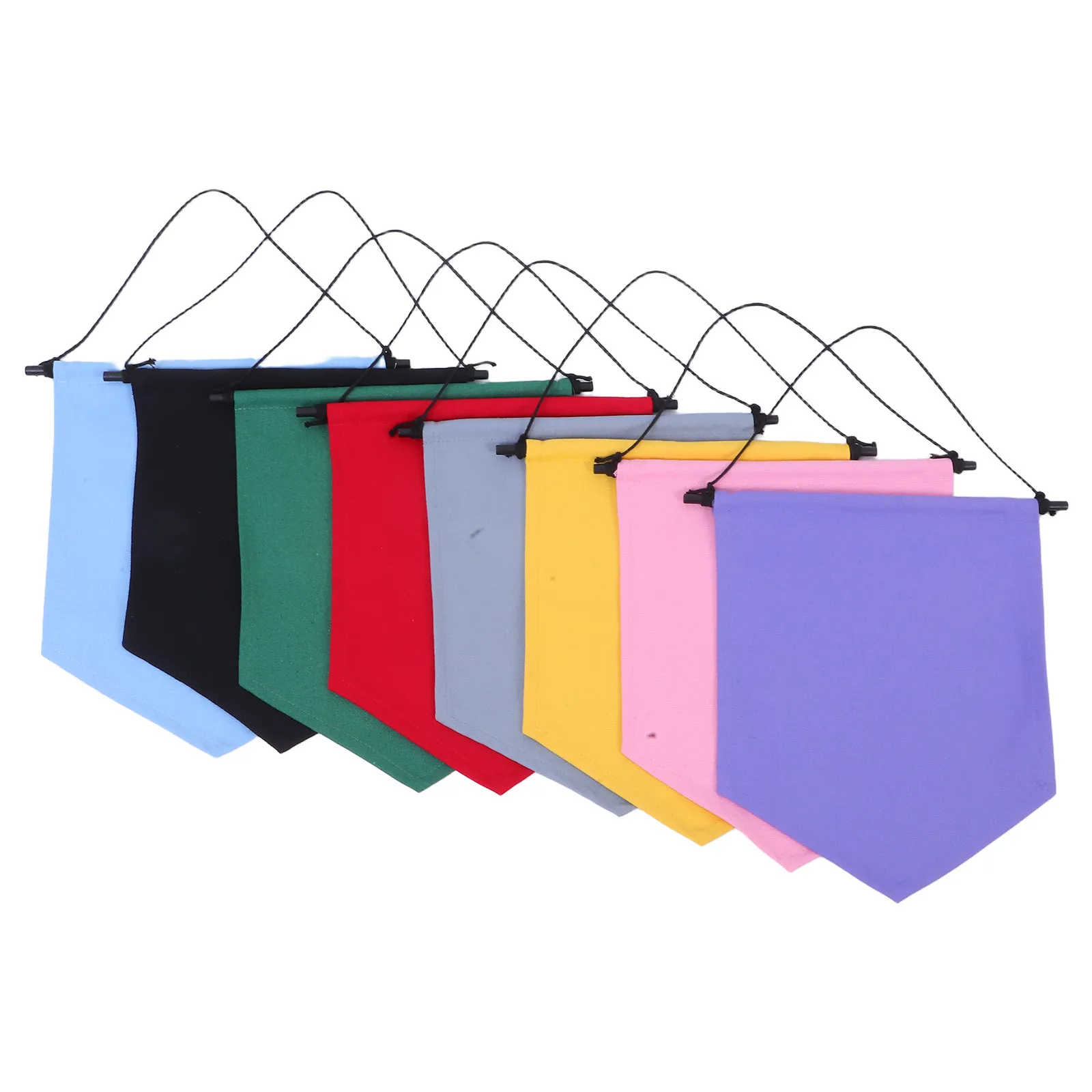 8Pcs Hanging Canvas Pin Banner Wall Display Board for Enamel Pins Brooches Badges Earrings Organizer Space Saving Jewelry