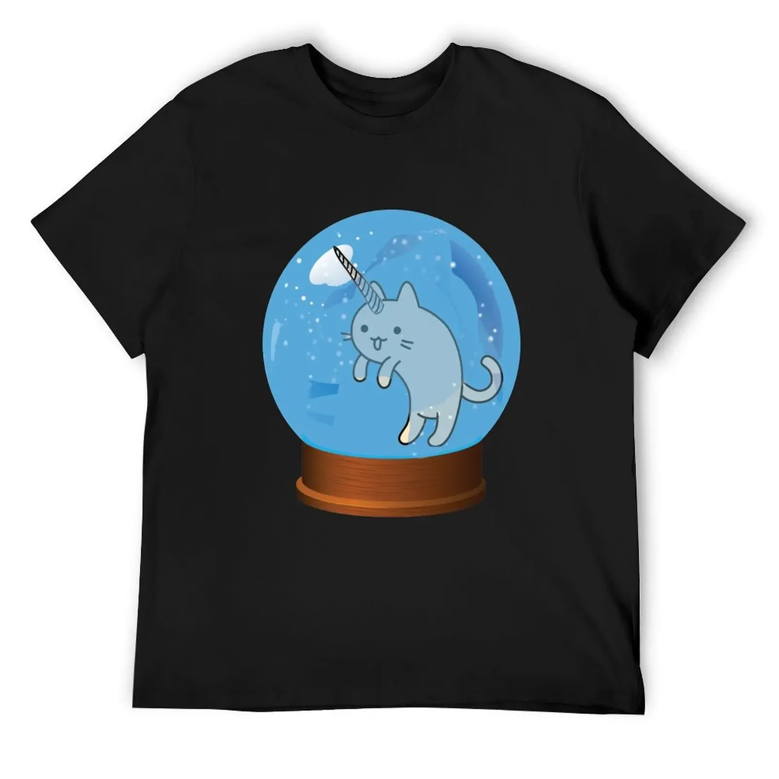 

Unicorn Cat Snow Globe T-Shirt affliction shirts shirts graphic tees luxury clothing labubu heavyweight t shirts for men