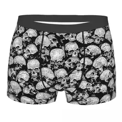 Men Totally Gothic Boxer Shorts Panties Soft Underwear Skeleton Skull Male Hot Underpants