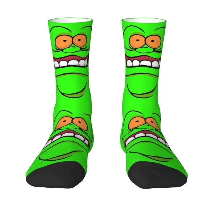 Cute Mens Slimer Time Dress Socks Unisex Warm Comfortable 3D Printed Supernatural Comedy Film Crew Socks